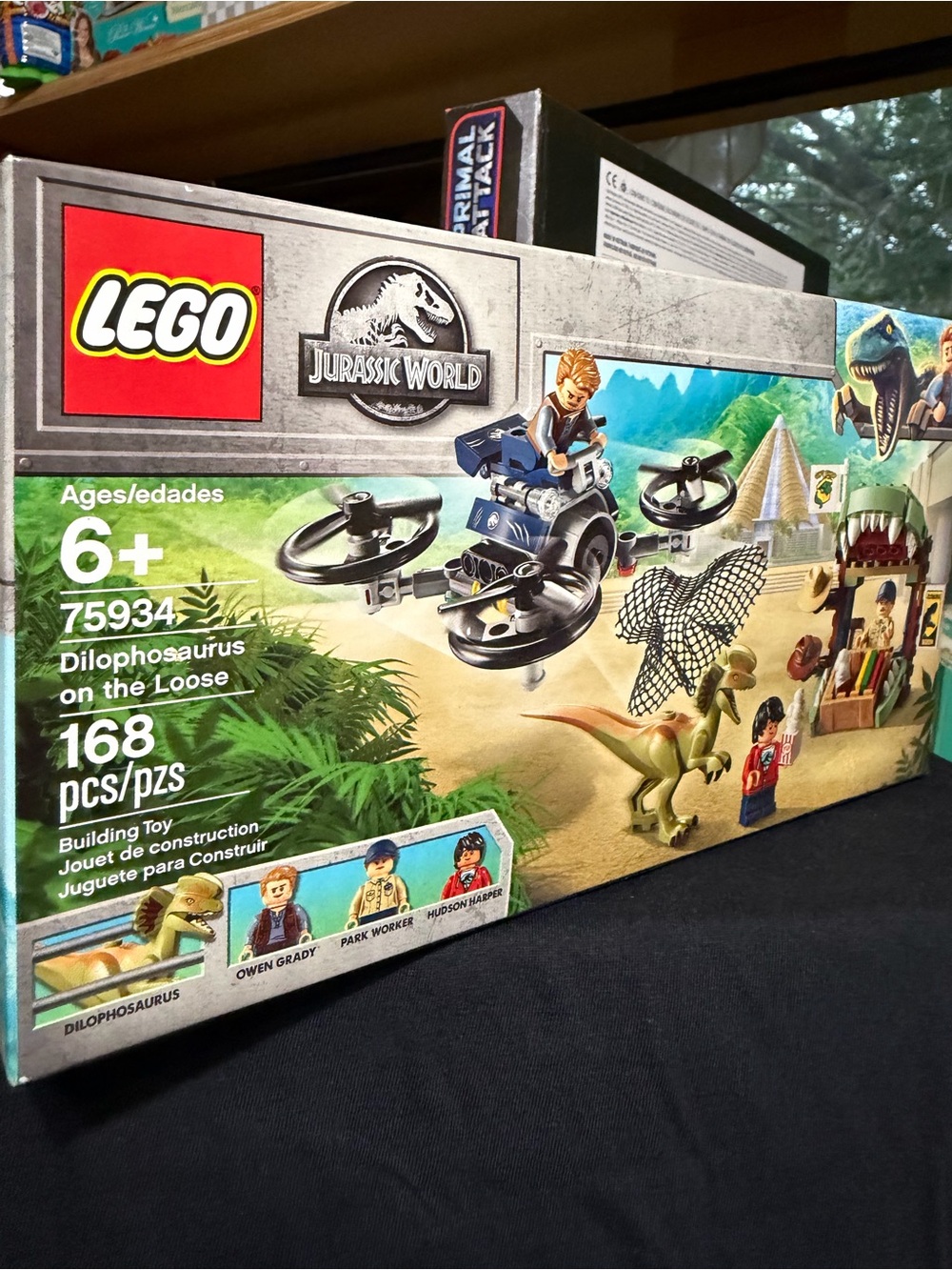 LEGO Jurassic World Dilophosaurus On the Loose - Green and Tan